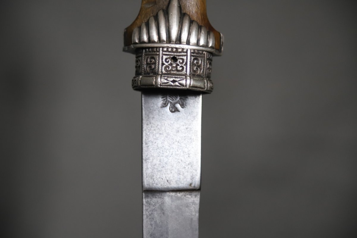 Dague Marocaine Dite Koumya, Argent Et Corne Blonde - Maroc, fin 19ème début 20ème -photo-3
