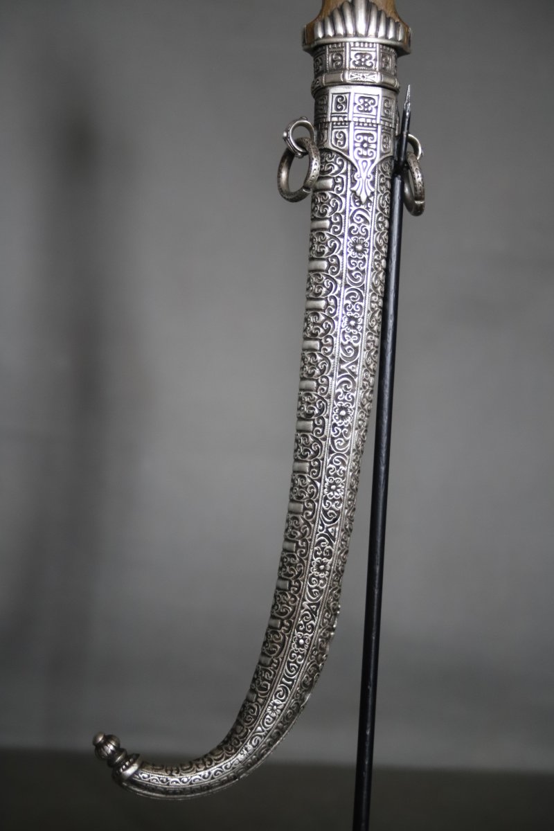 Dague Marocaine Dite Koumya, Argent Et Corne Blonde - Maroc, fin 19ème début 20ème -photo-4