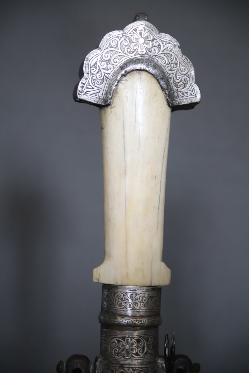  Moroccan Dagger Known As A "koumya" - Morocco, Late 19th To Early 20th Century-photo-1