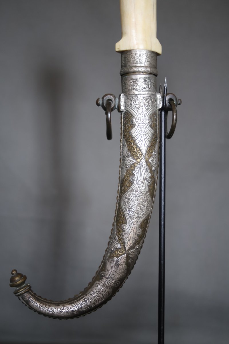  Moroccan Dagger Known As A "koumya" - Morocco, Late 19th To Early 20th Century-photo-3