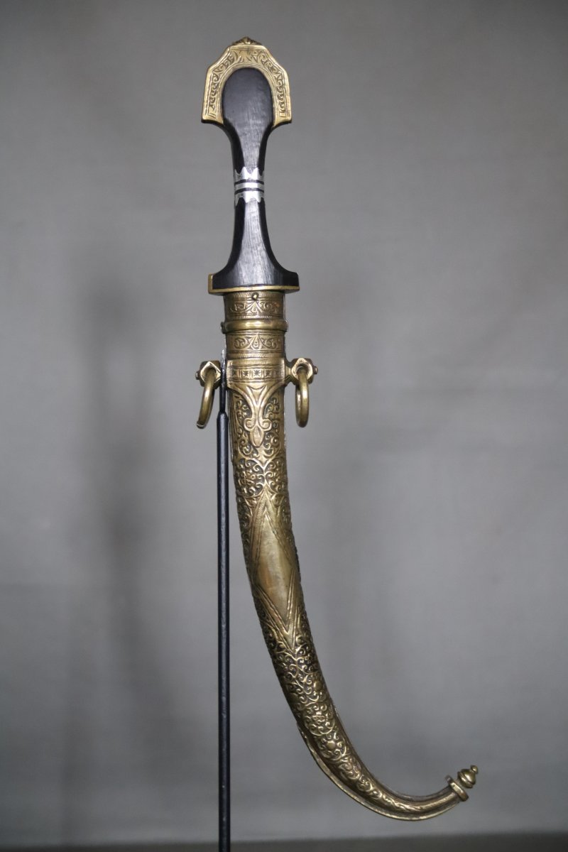Moroccan Dagger Known As The "koumya" - Morocco, First Half Of The 20th Century-photo-2