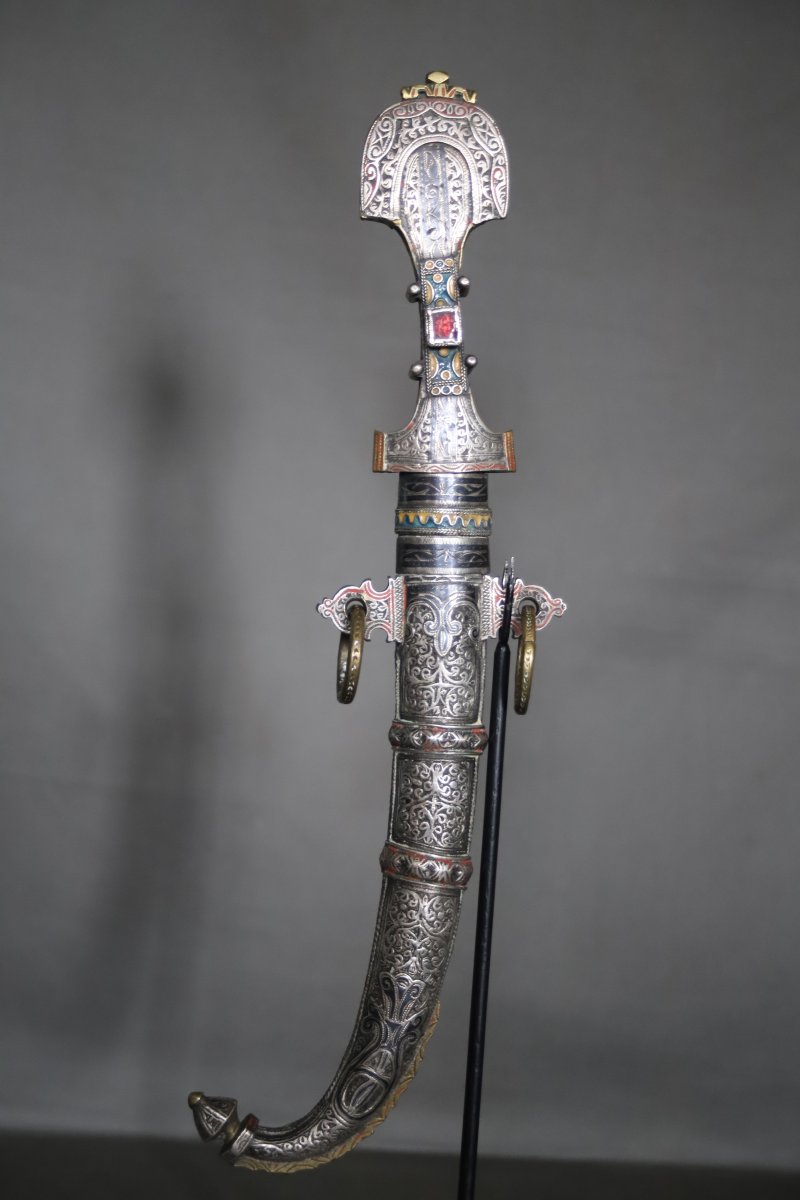 Moroccan Dagger Known As A "koumya" - Southern Morocco, Circa 1900-photo-2