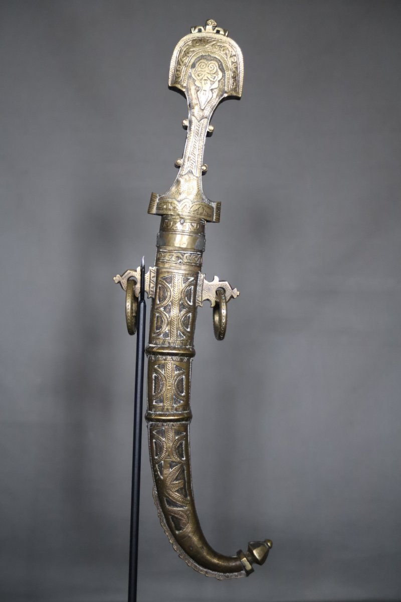 Moroccan Dagger Known As A "koumya" - Southern Morocco, Circa 1900-photo-3