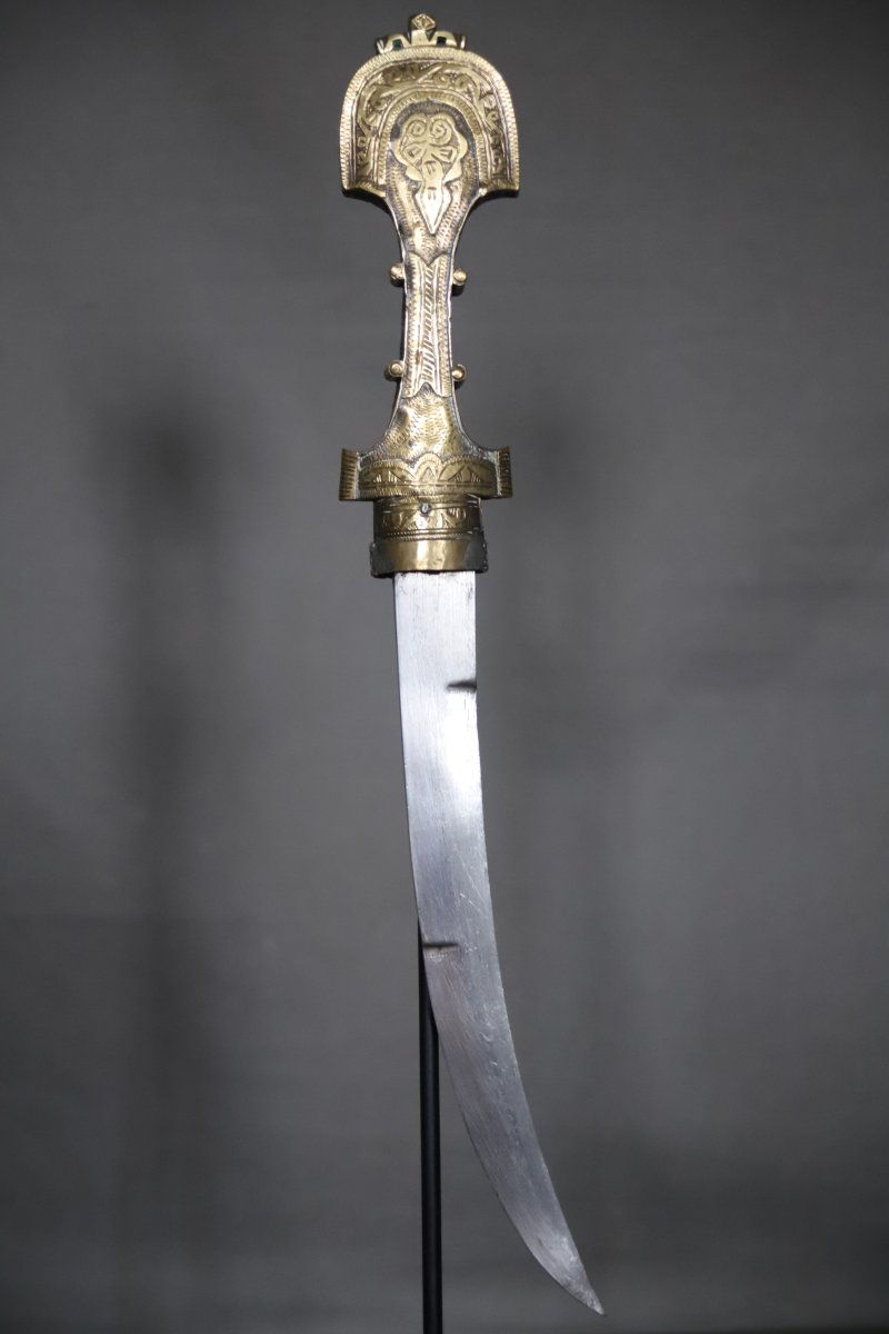 Moroccan Dagger Known As A "koumya" - Southern Morocco, Circa 1900-photo-1