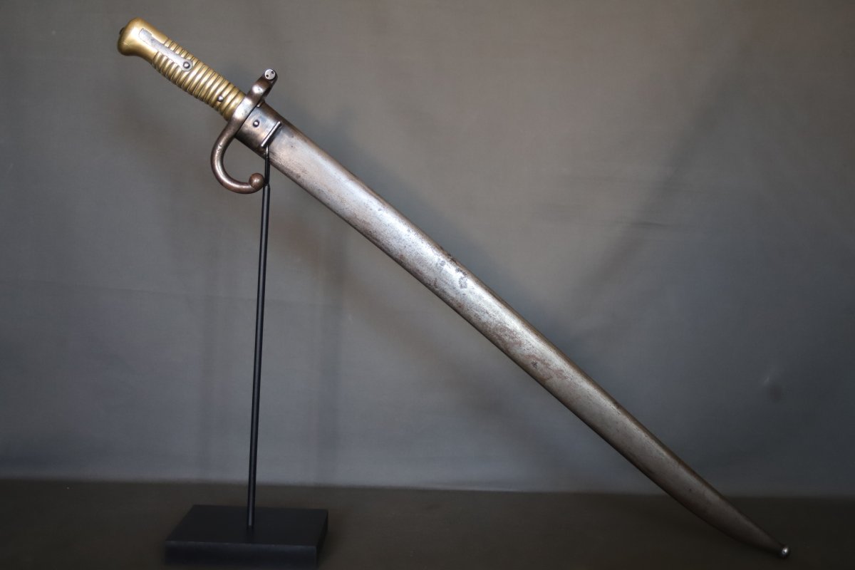 French Chassepot Model 1866 Bayonet - France, Dated 1873-photo-3