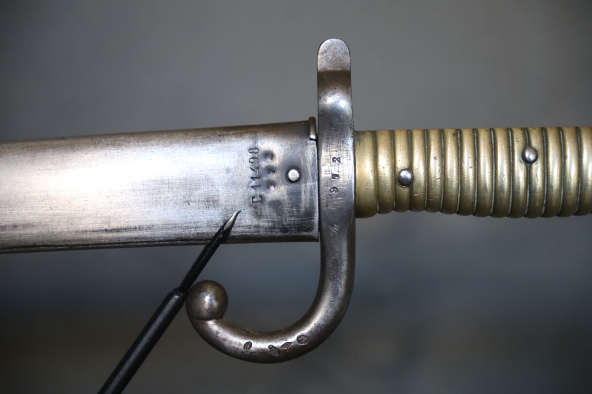 French Chassepot Model 1866 Bayonet - France, Dated 1873-photo-4