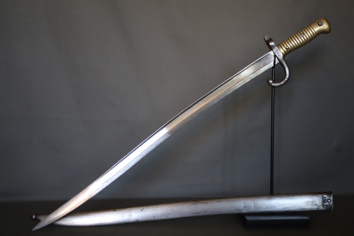 French Chassepot Model 1866 Bayonet - France, Dated 1873-photo-1