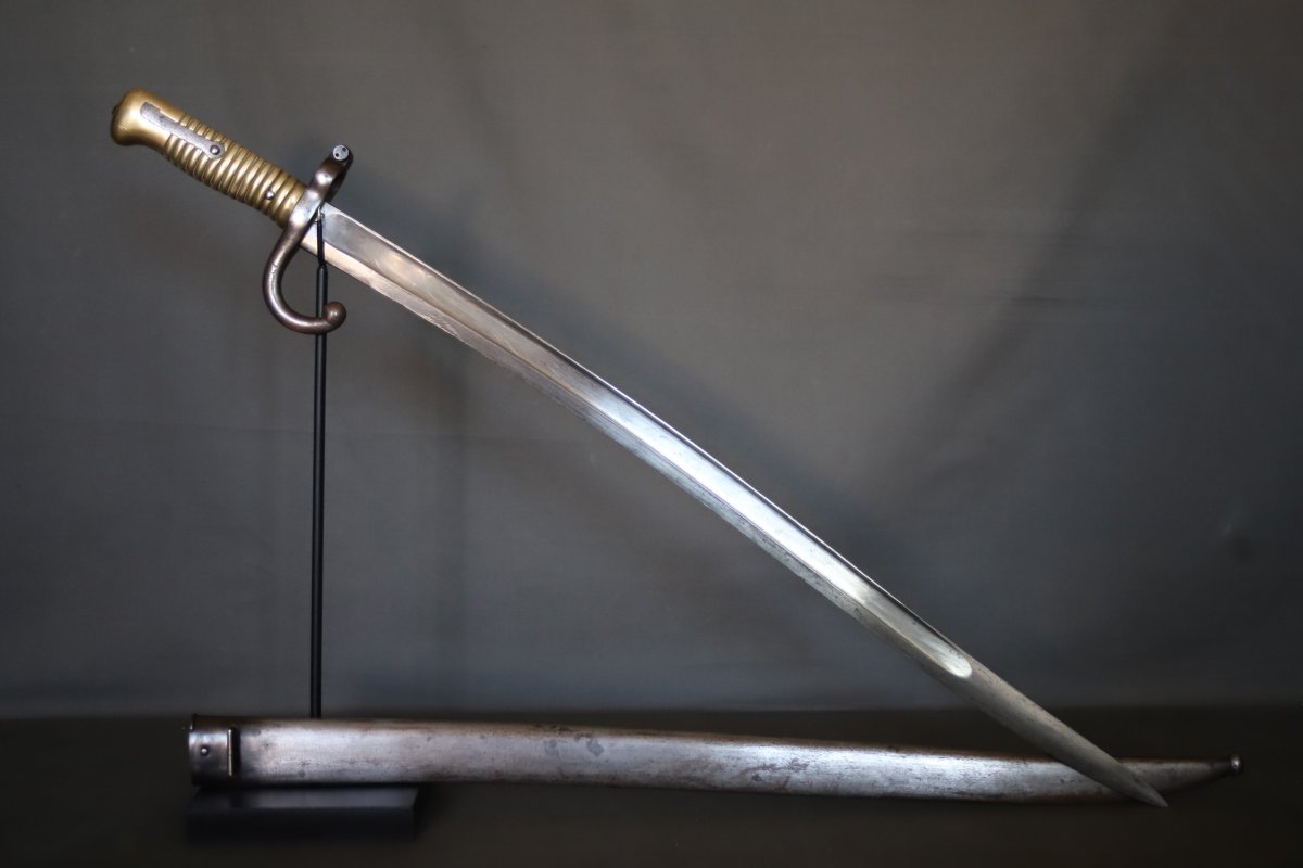 French Chassepot Model 1866 Bayonet - France, Dated 1873-photo-2