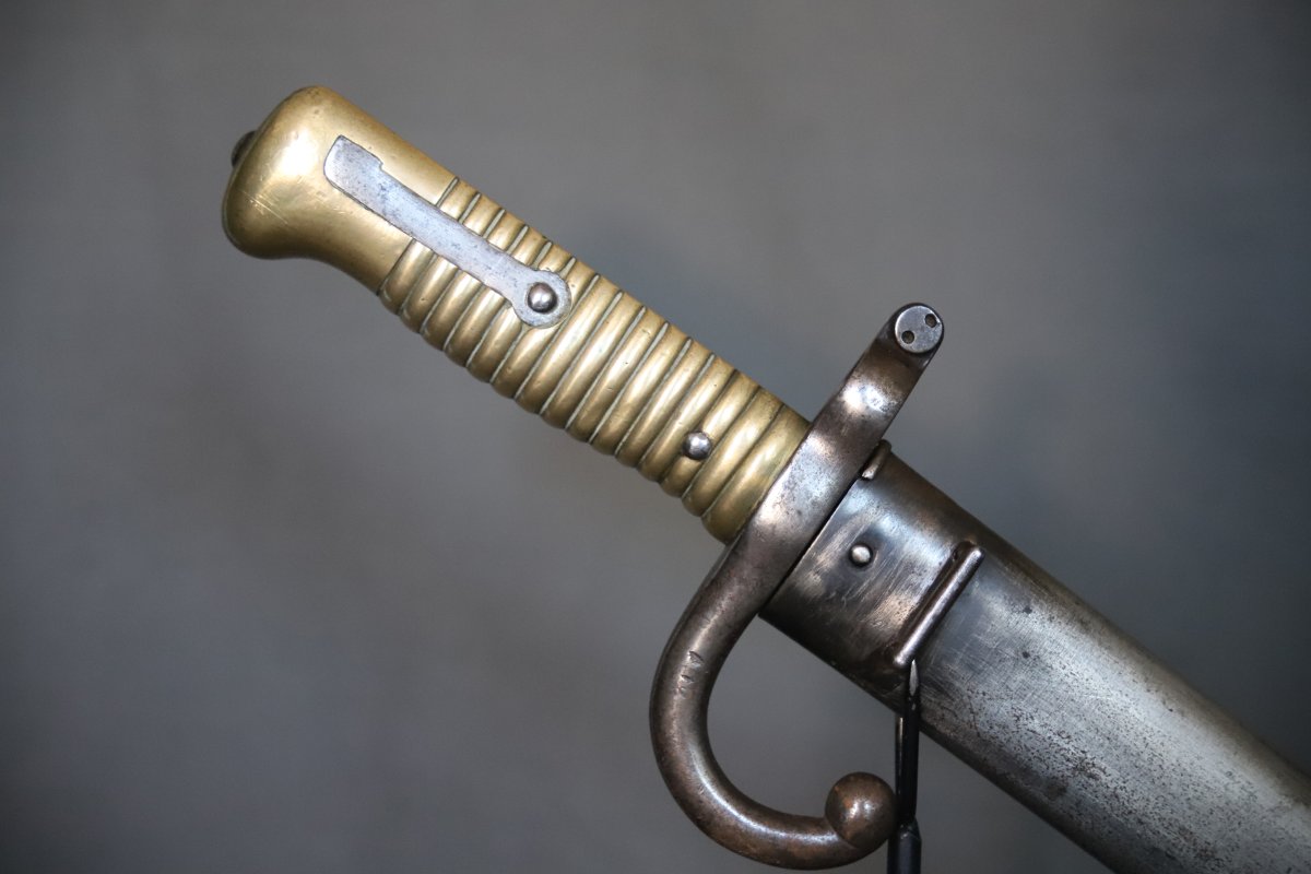 French Chassepot Model 1866 Bayonet - France, Dated 1873-photo-3