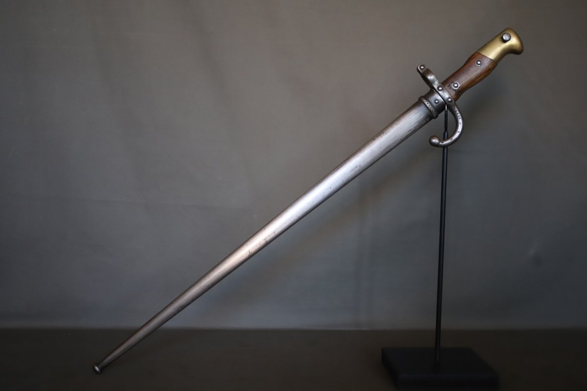  Baïonnette Française modèle gras 1874 - France, datée 1878-photo-3