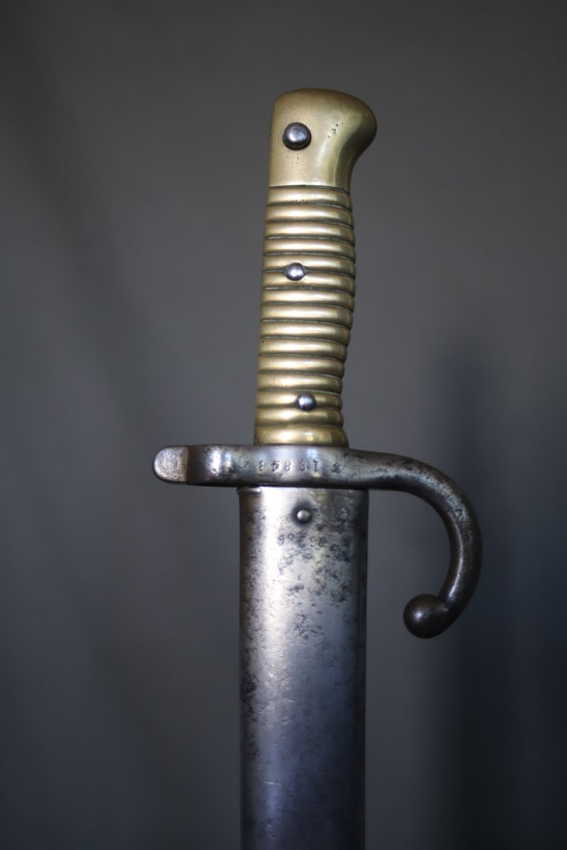 French Chassepot Model 1866 Bayonet - France, Dated 1875-photo-2