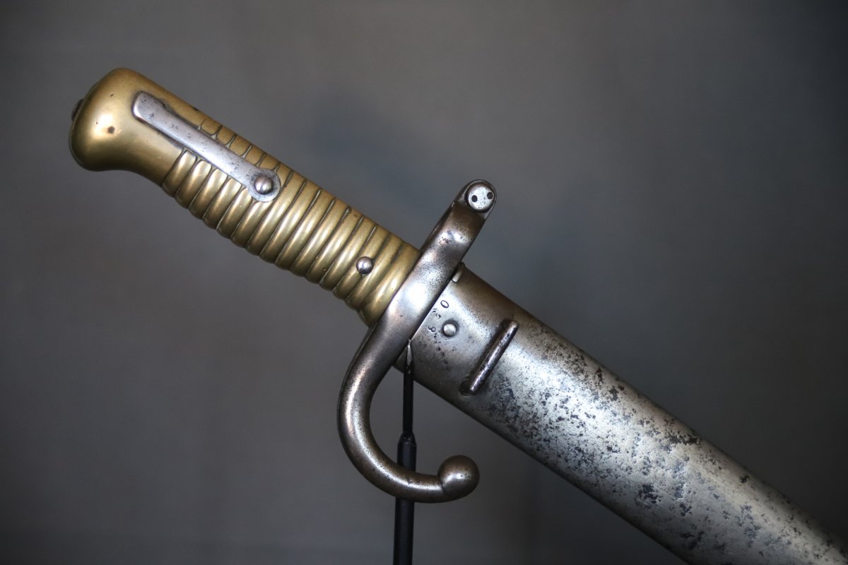 French Chassepot Model 1866 Bayonet - France, Dated 1875-photo-2
