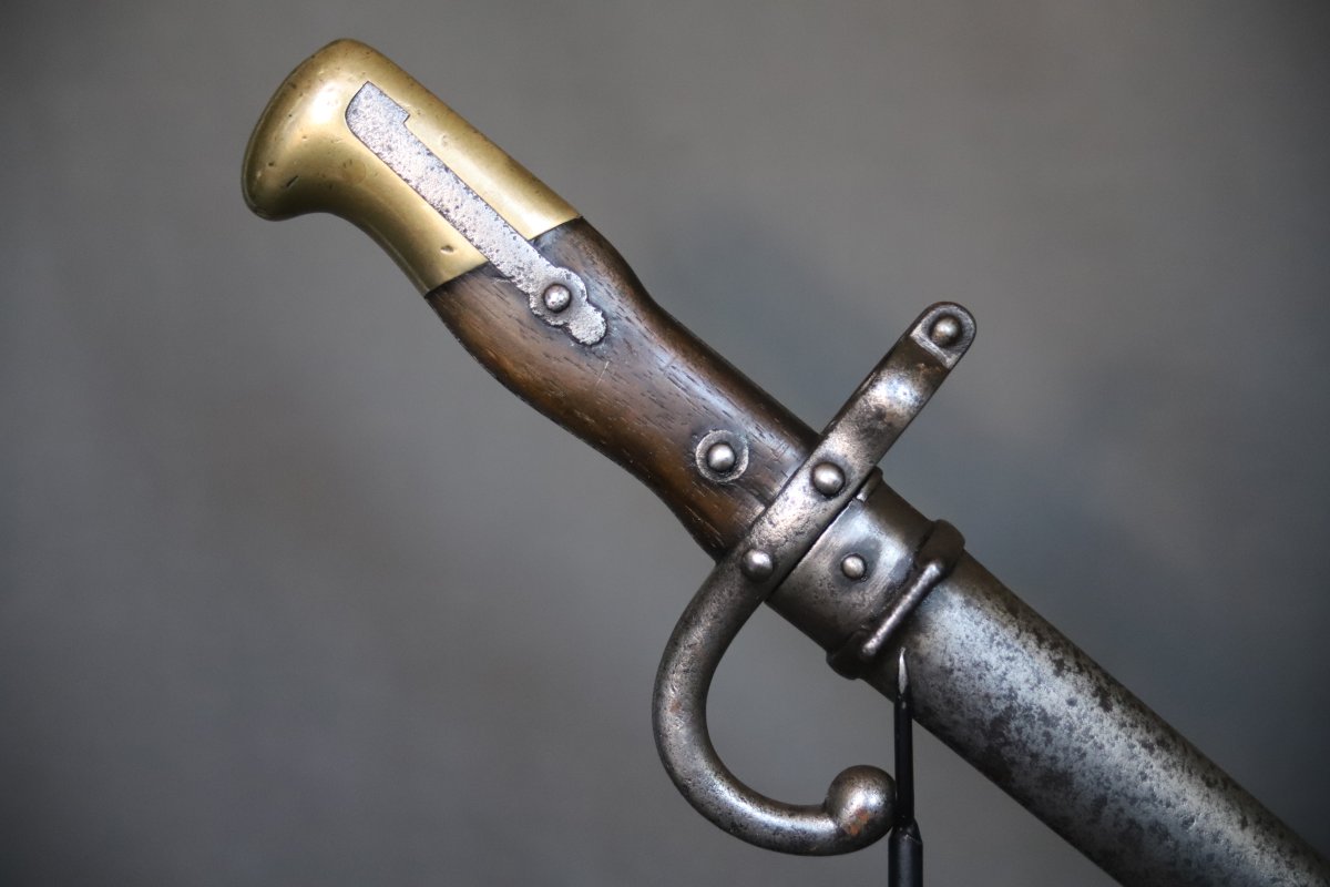 French "gras" Model 1874 Bayonet - France, Dated 1882-photo-3