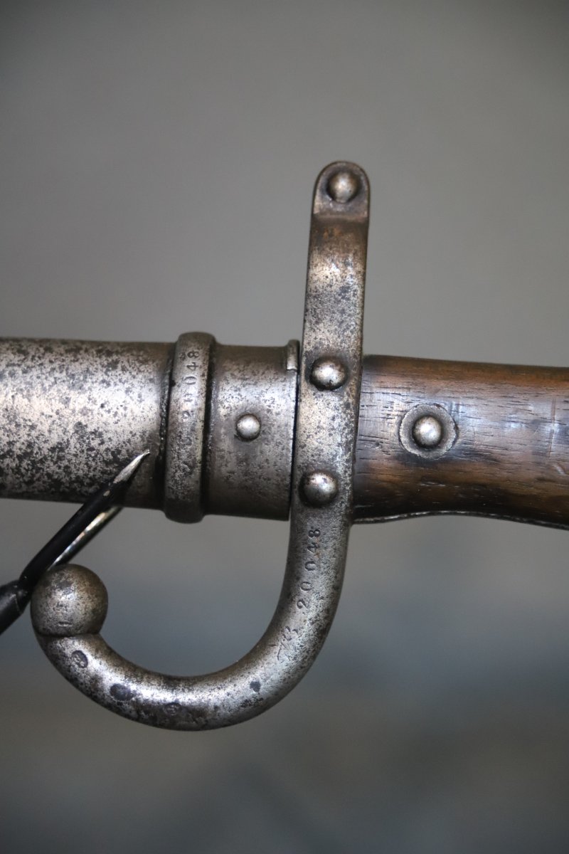 French "gras" Model 1874 Bayonet - France, Dated 1882-photo-1
