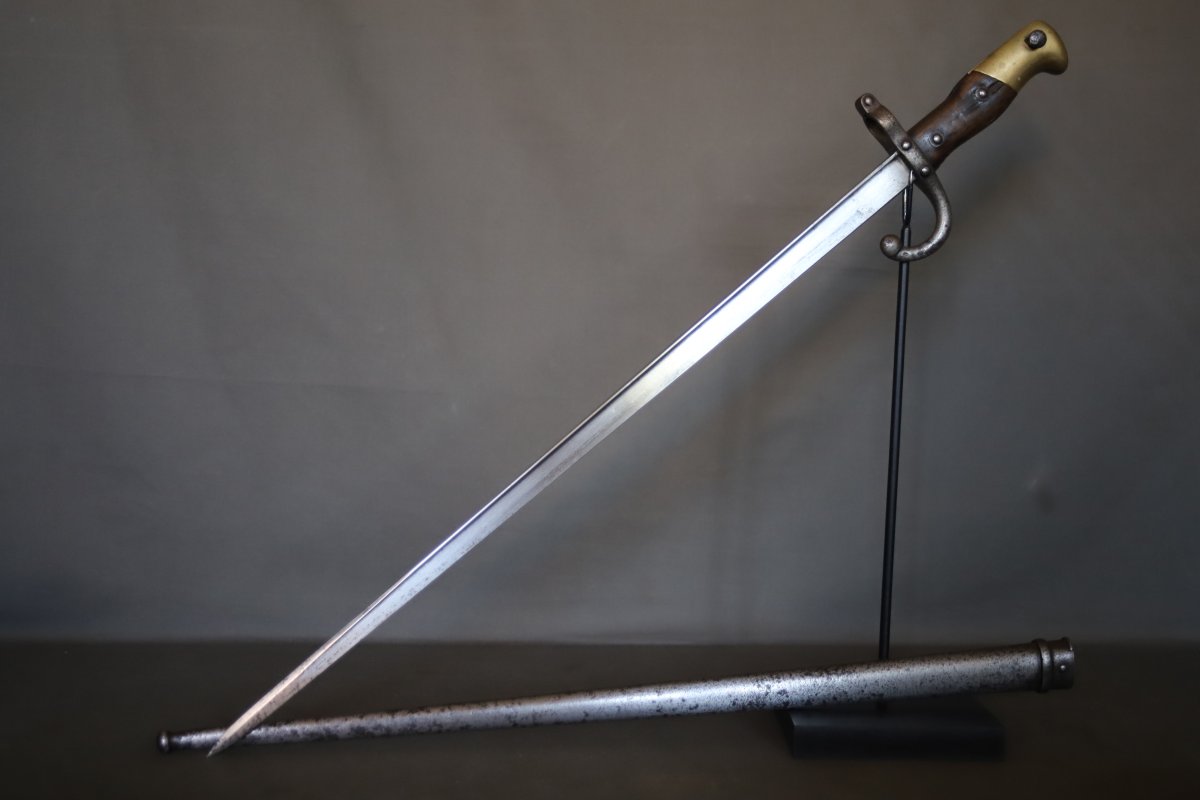 French "gras" Model 1874 Bayonet - France, Dated 1882-photo-2