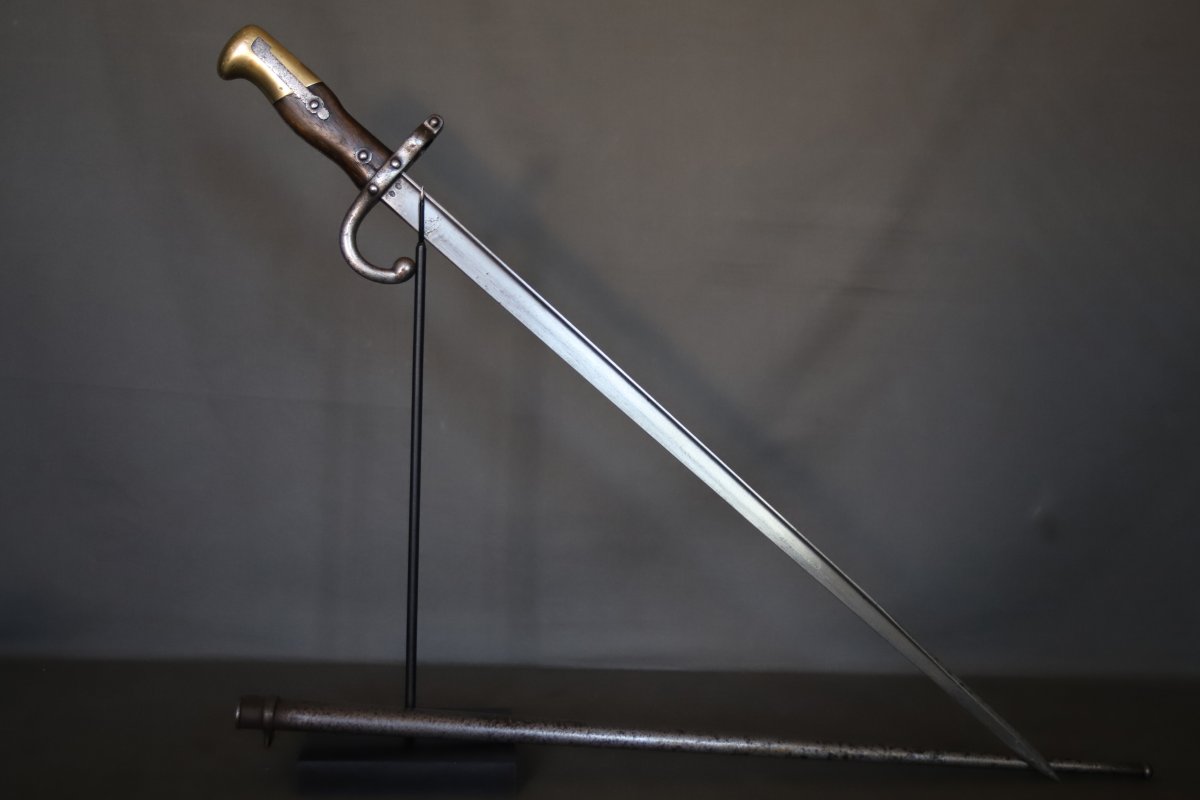 French "gras" Model 1874 Bayonet - France, Dated 1882-photo-3