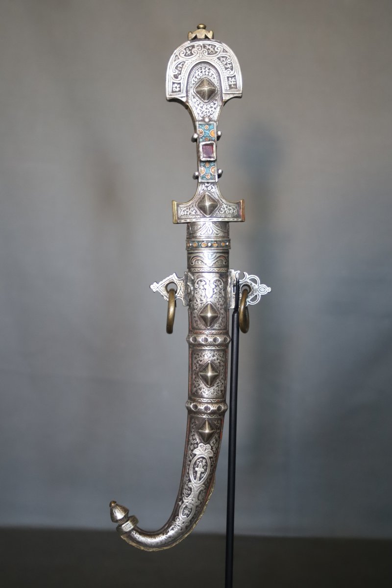Moroccan Dagger Known As A "koumya" - Southern Morocco, 19th Century-photo-2