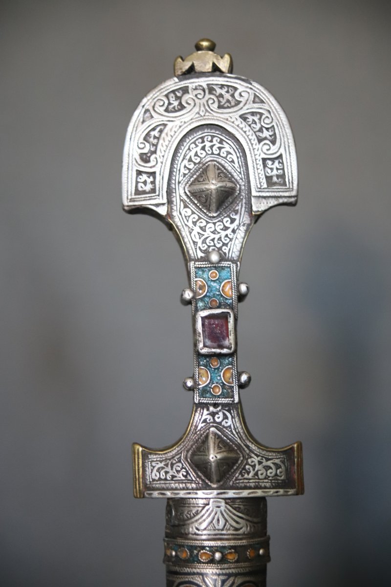 Moroccan Dagger Known As A "koumya" - Southern Morocco, 19th Century-photo-1