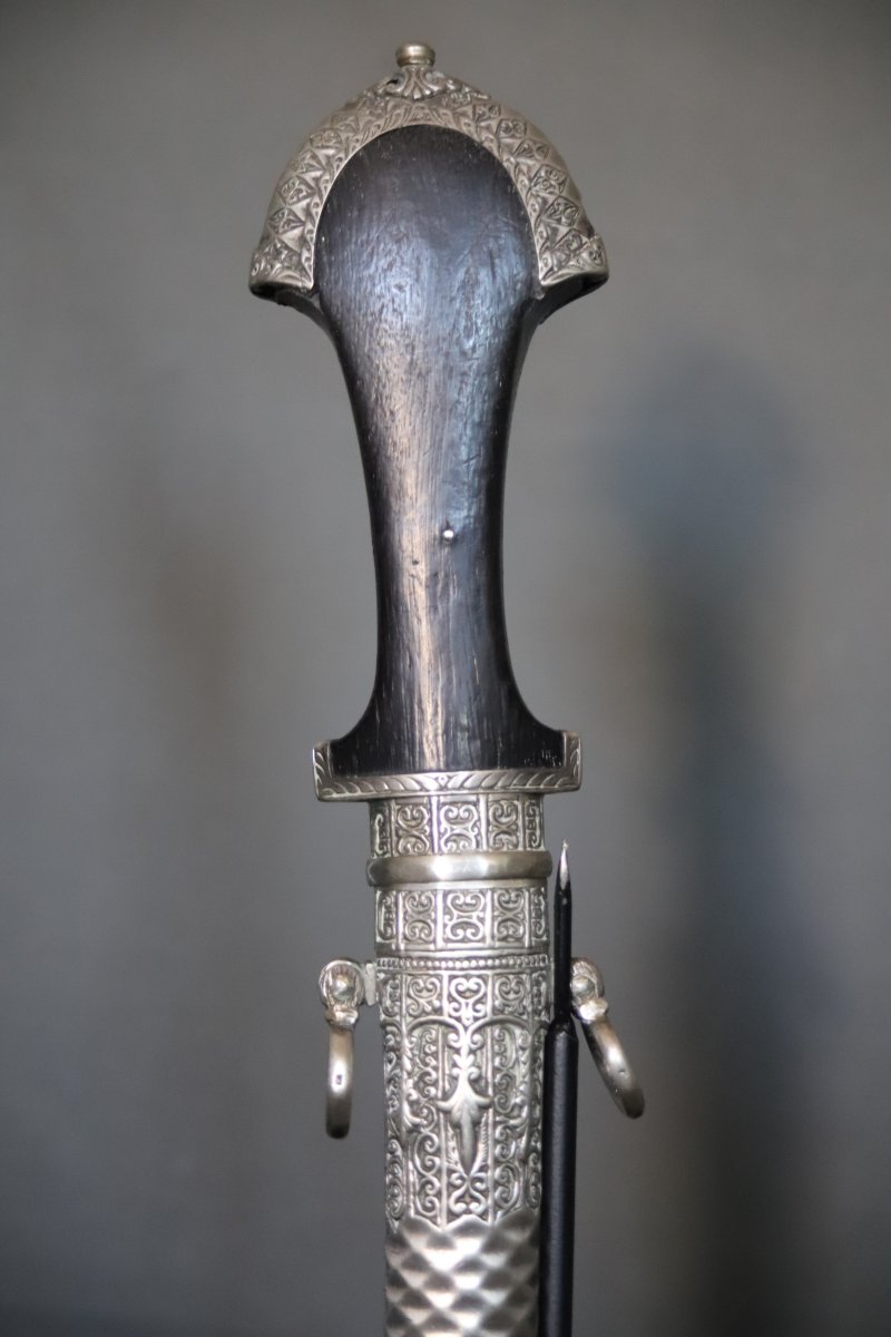 Dague marocaine en argent dite koumya - Maroc, milieu 20ème-photo-2