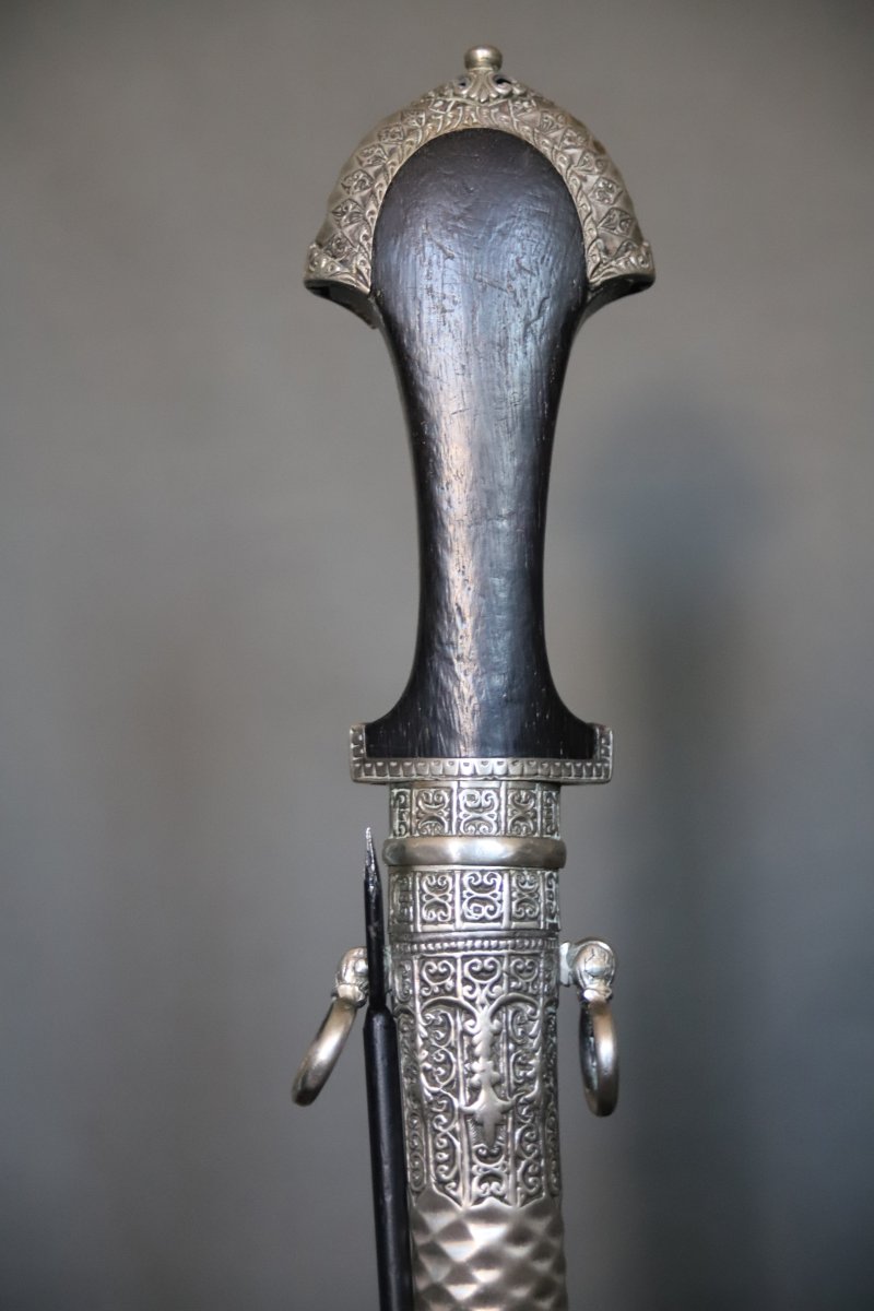 Dague marocaine en argent dite koumya - Maroc, milieu 20ème-photo-2
