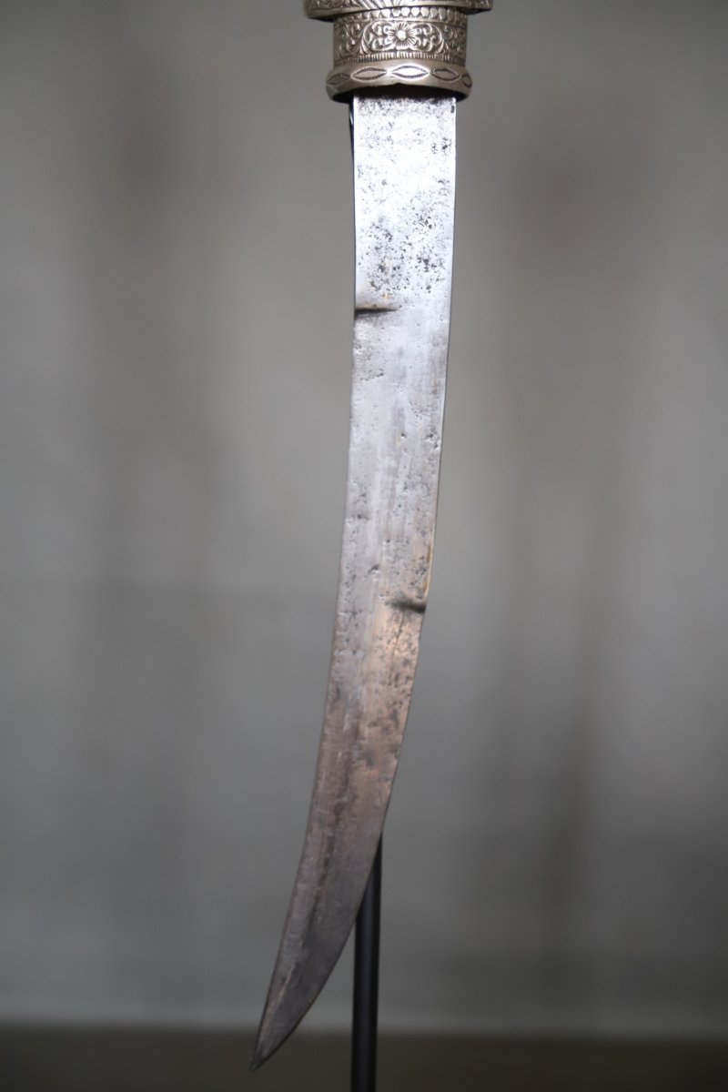 Dague Marocaine Dite Koumya , Argent Et Corne Blonde - Maroc, fin 19ème début 20ème siècle-photo-5