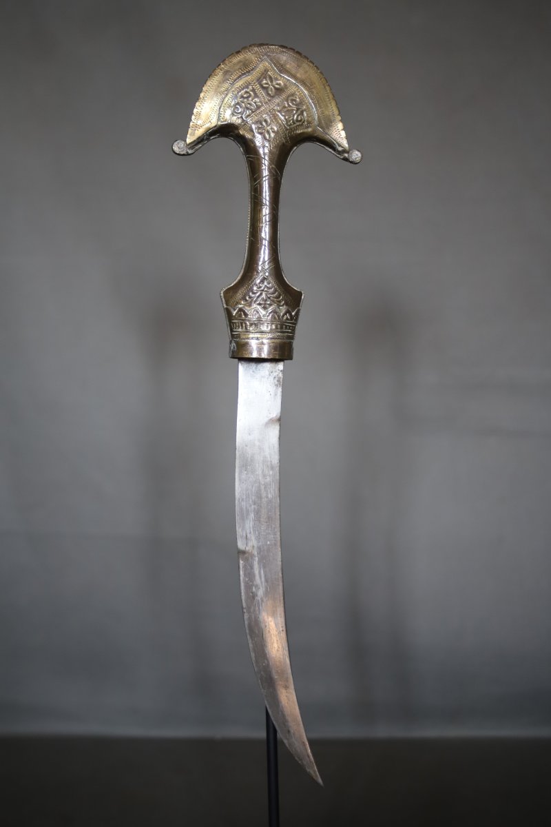Dague Marocaine dite koumya "chapeau de gendarme" - Sud du Maroc, 19ème siècle  -photo-4