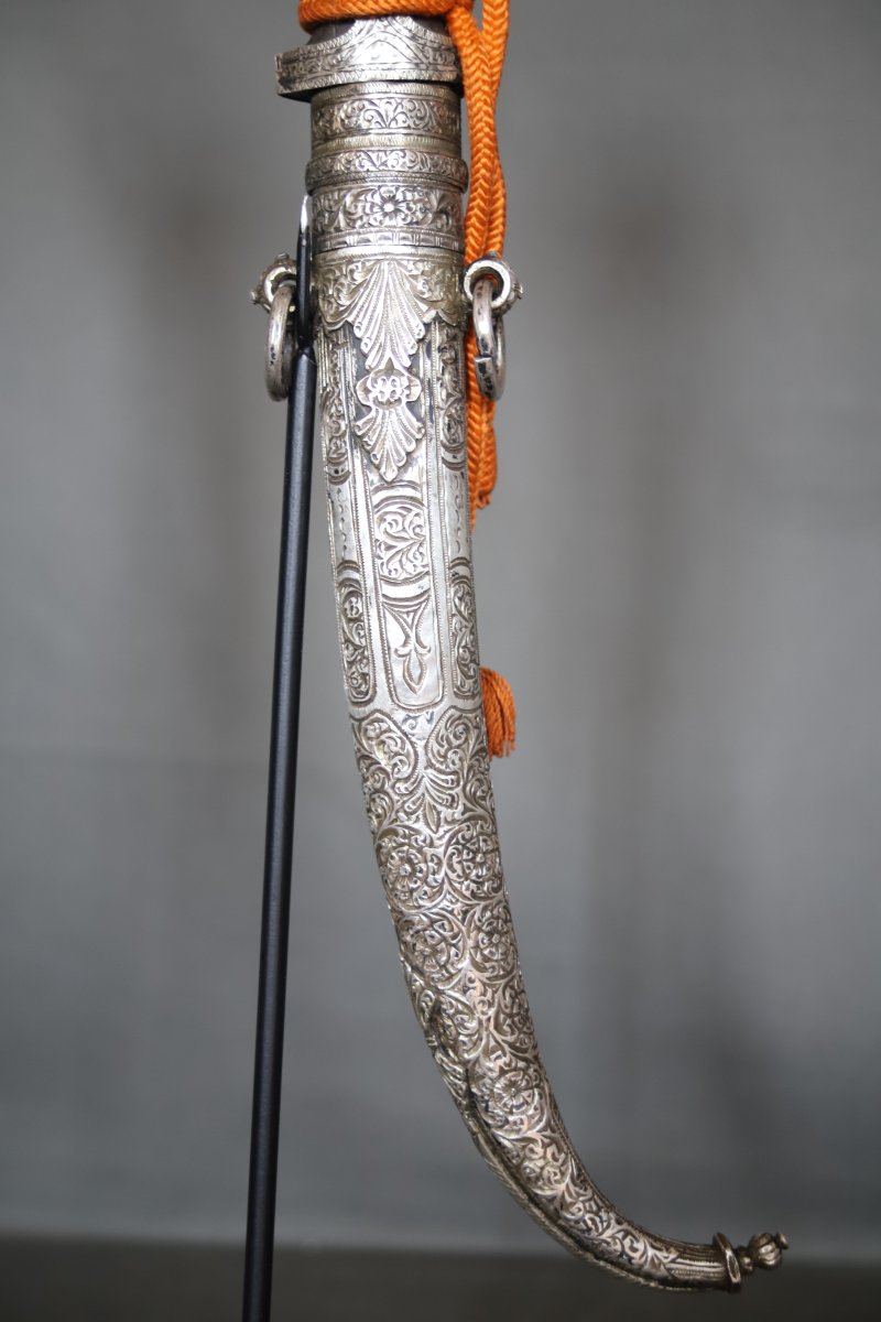 Dague Marocaine Dite Koumya , Argent Et Corne - Maroc, fin 19ème début 20ème siècle  -photo-6