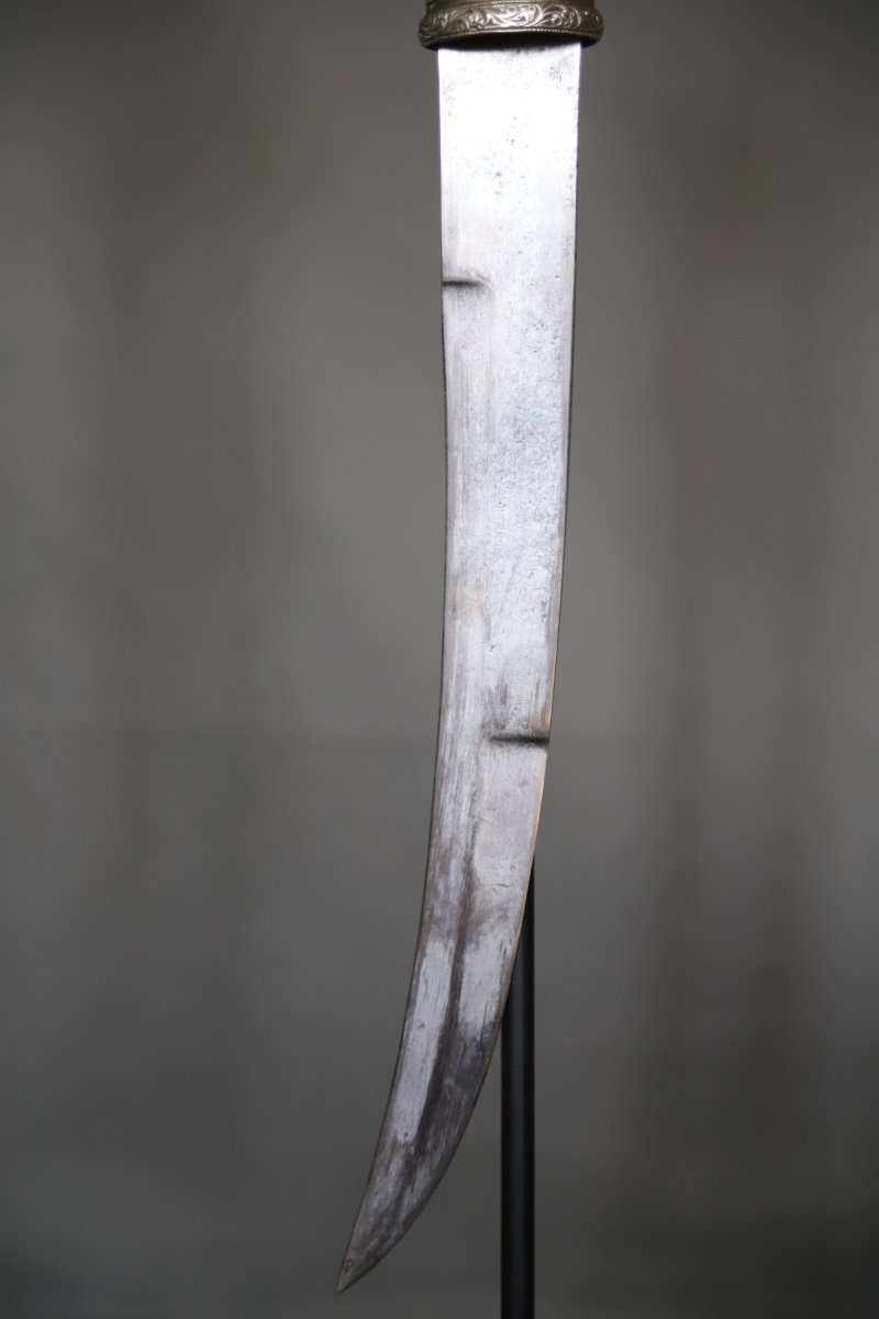 Moroccan Dagger Known As A "koumya," Silver, Gold, And Light-colored Horn - Morocco, Late 19th To Early 20th Century-photo-6