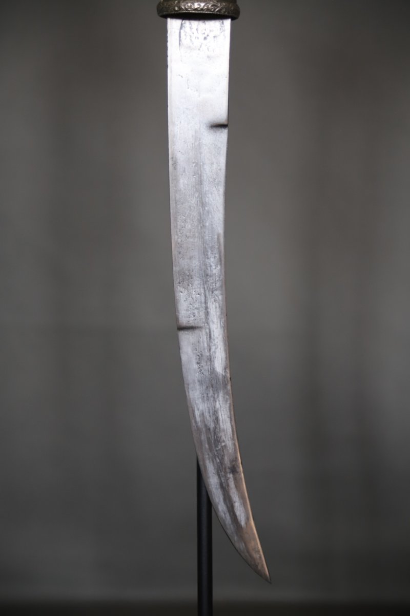 Moroccan Dagger Known As A "koumya," Silver, Gold, And Light-colored Horn - Morocco, Late 19th To Early 20th Century-photo-7