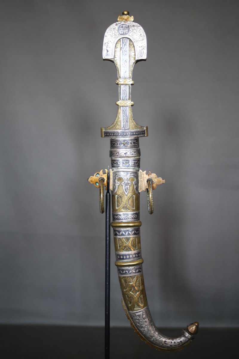 Moroccan Dagger Known As A "koumya" - Southern Morocco, 19th Century-photo-2
