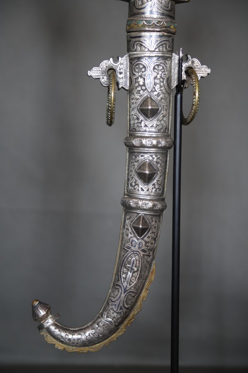 Moroccan Dagger Known As A "koumya" - Southern Morocco, 19th Century-photo-3