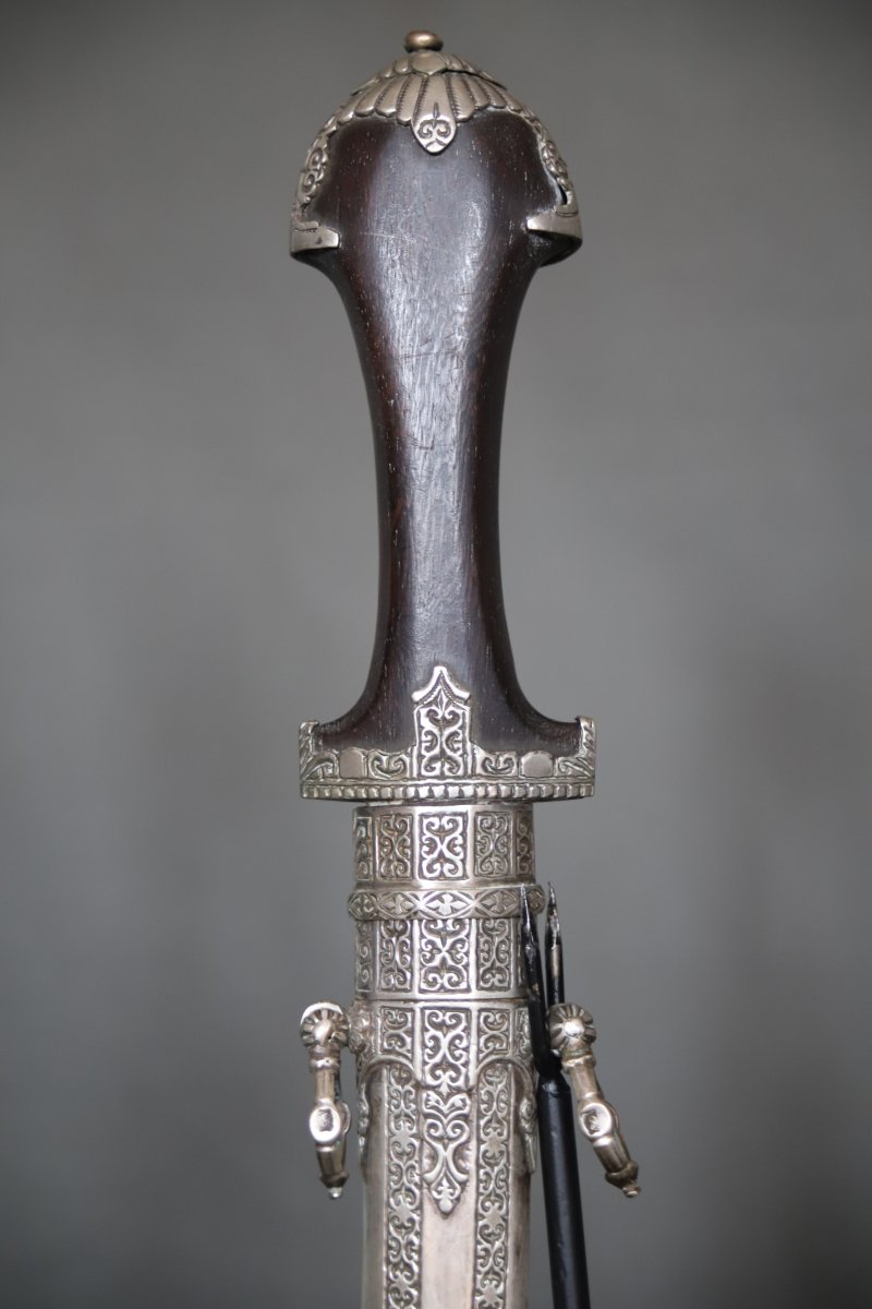Moroccan Silver Dagger Known As A "koumya" - Morocco, Circa 1930–40-photo-4