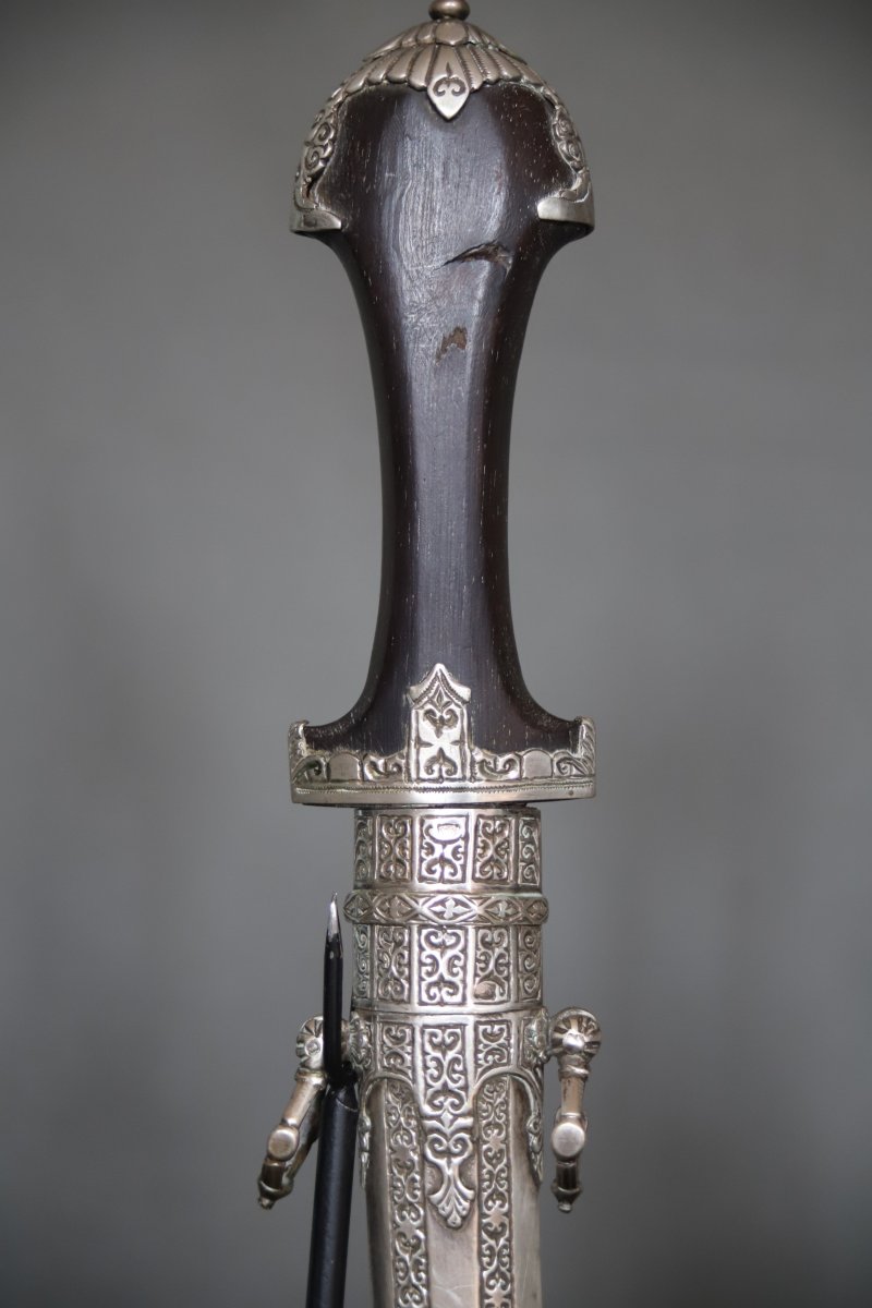 Moroccan Silver Dagger Known As A "koumya" - Morocco, Circa 1930–40-photo-2