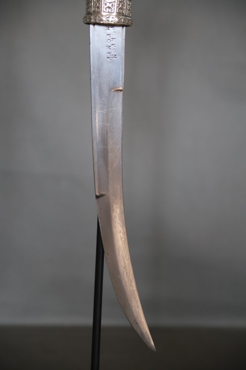Moroccan Silver Dagger Known As A "koumya" - Morocco, Circa 1930–40-photo-7