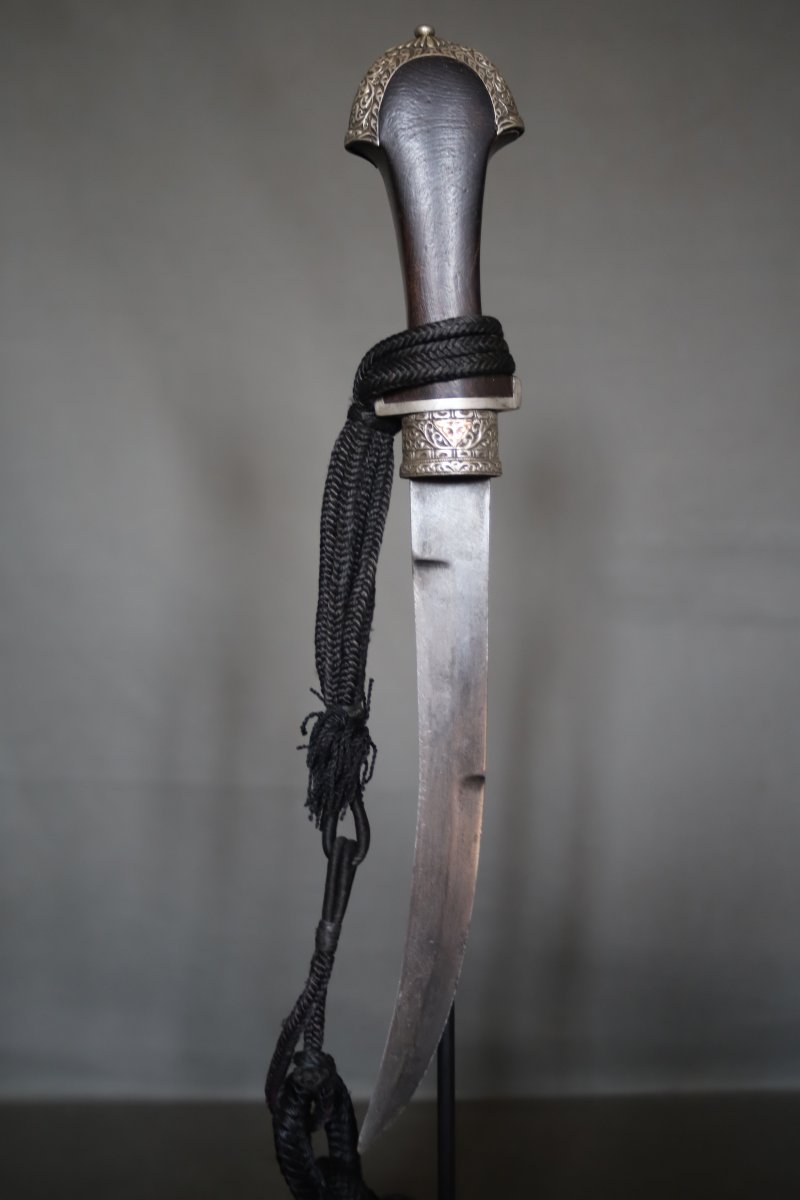 Moroccan Dagger Known As A "koumya," Silver, Gold, And Wood - Morocco, Late 19th To Early 20th Century-photo-1