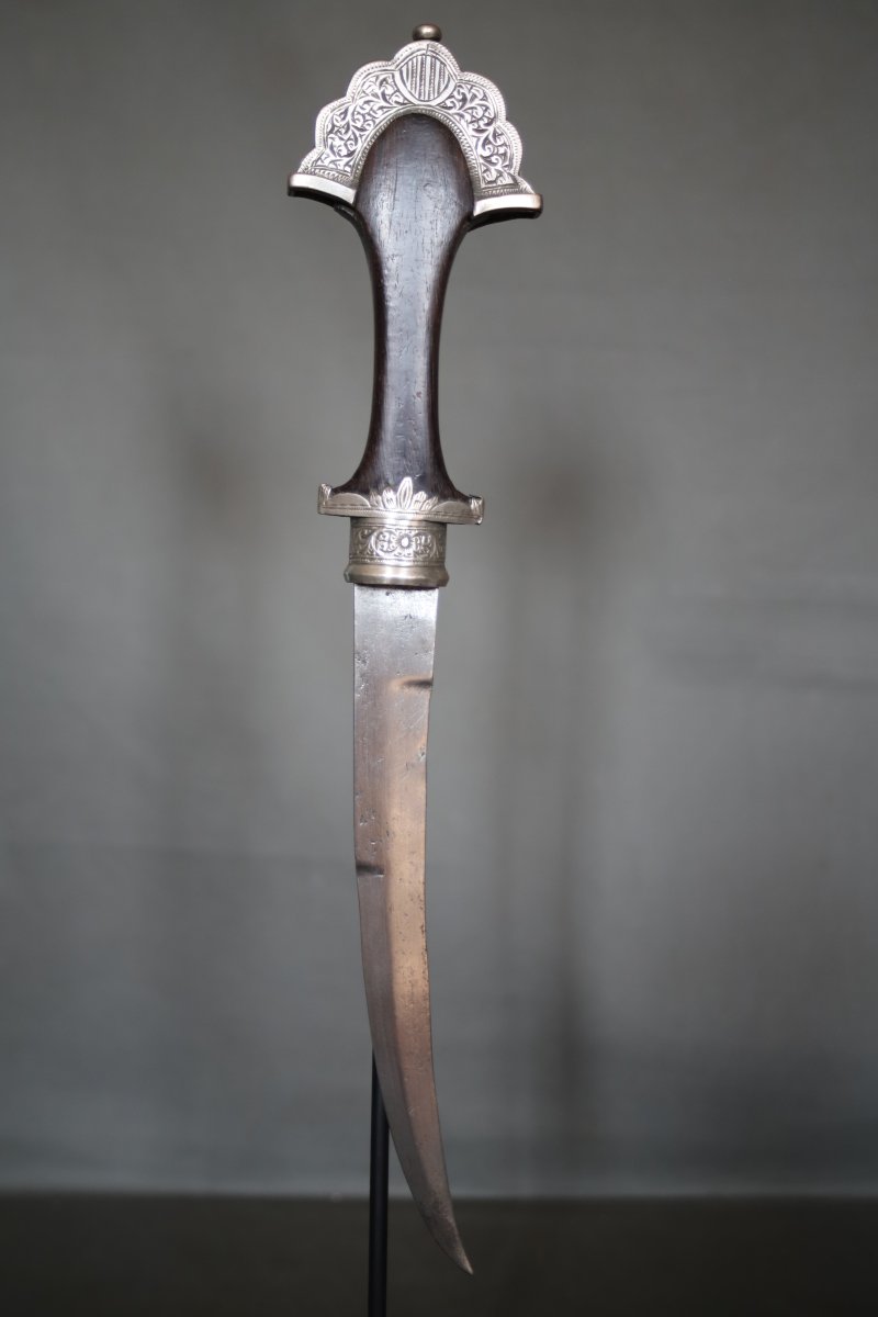 Dague marocaine en argent dite koumya - Maroc, milieu 20ème-photo-4