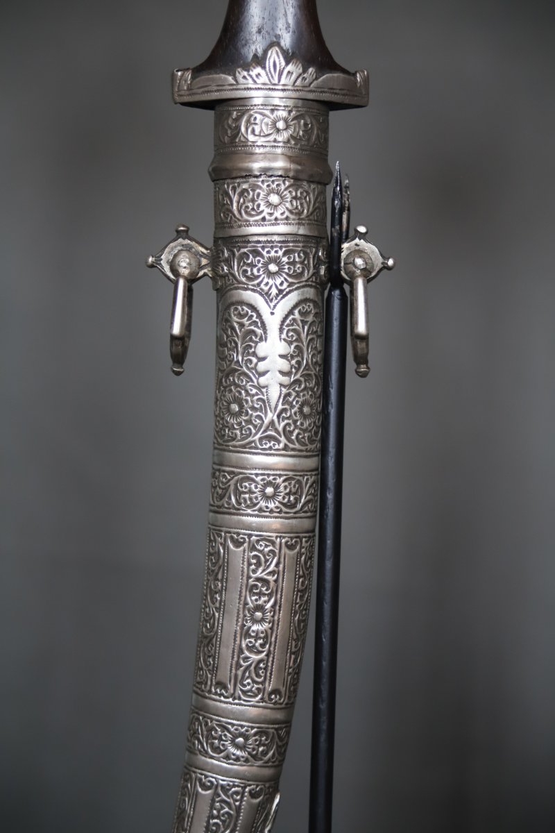 Dague marocaine en argent dite koumya - Maroc, milieu 20ème-photo-4