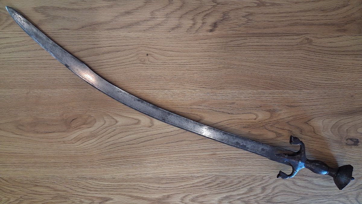 Sabre Indo-Perse dit pulwar ou talwar - Afghanistan, 18ème-19ème siècle-photo-3