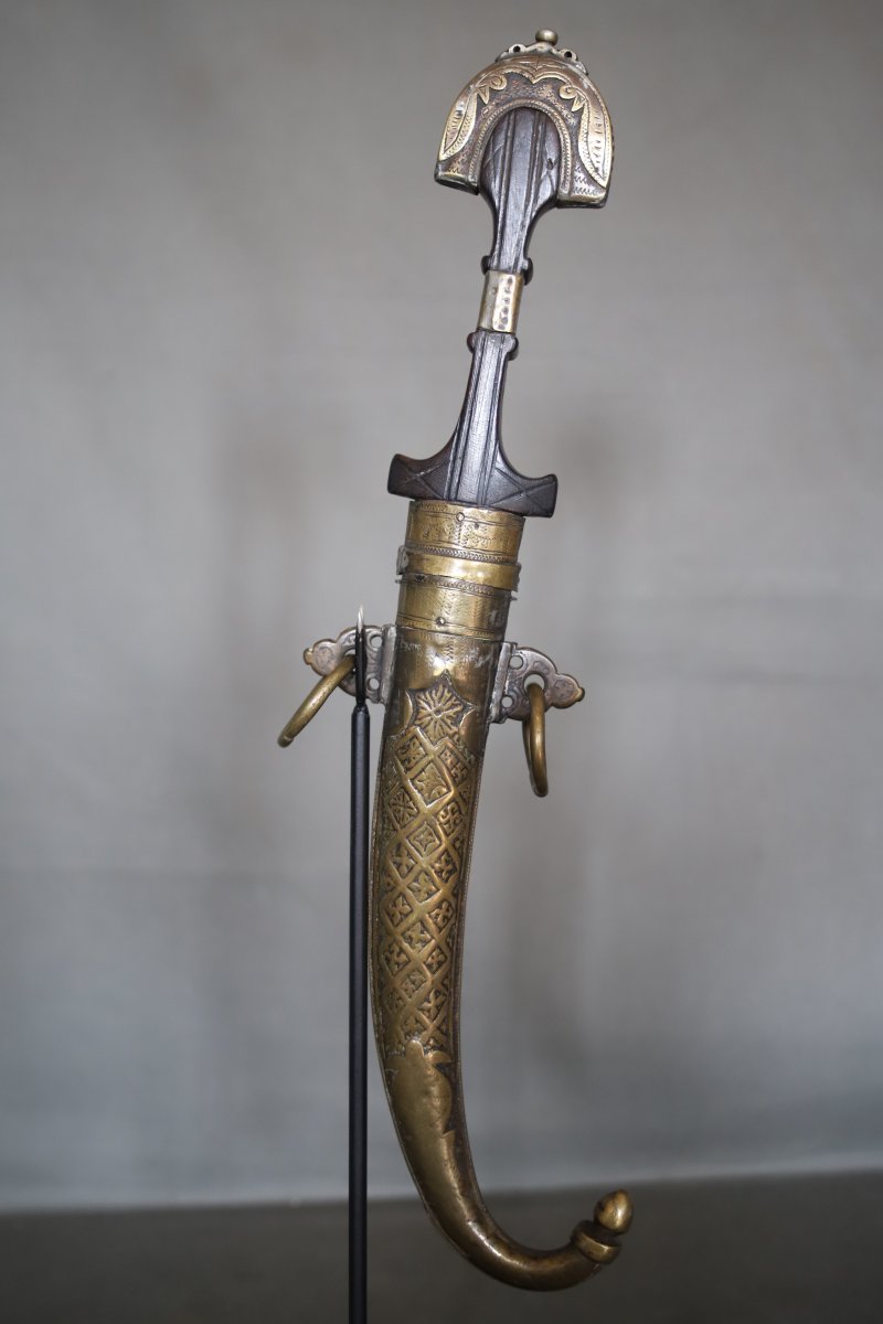 Moroccan Dagger Known As A Koumya —morocco, 19th Century-photo-2