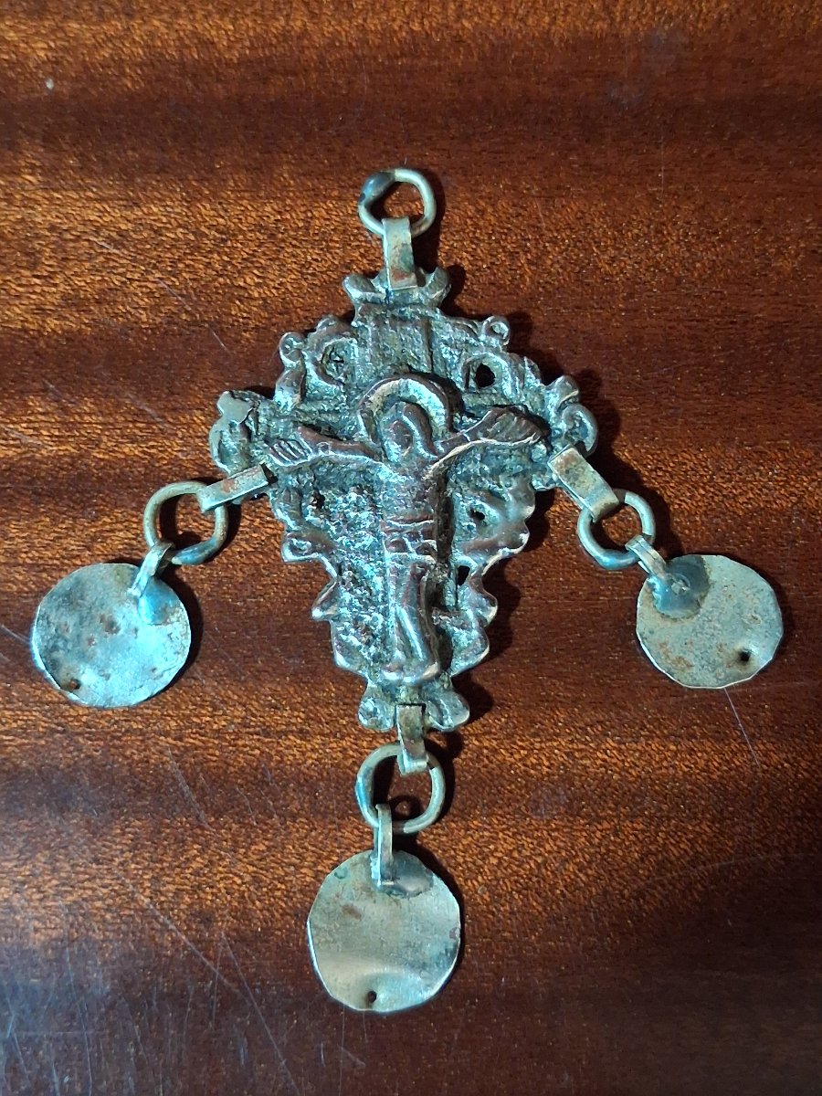 Greek Orthodox Crucifix Pendant - Greece, 19th Century-photo-3