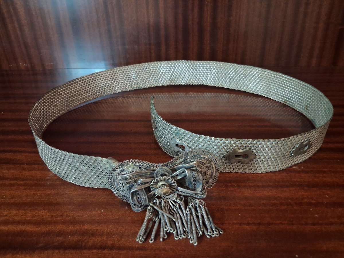Ceinture Grecque en argent - Grèce, 19ème siècle-photo-3