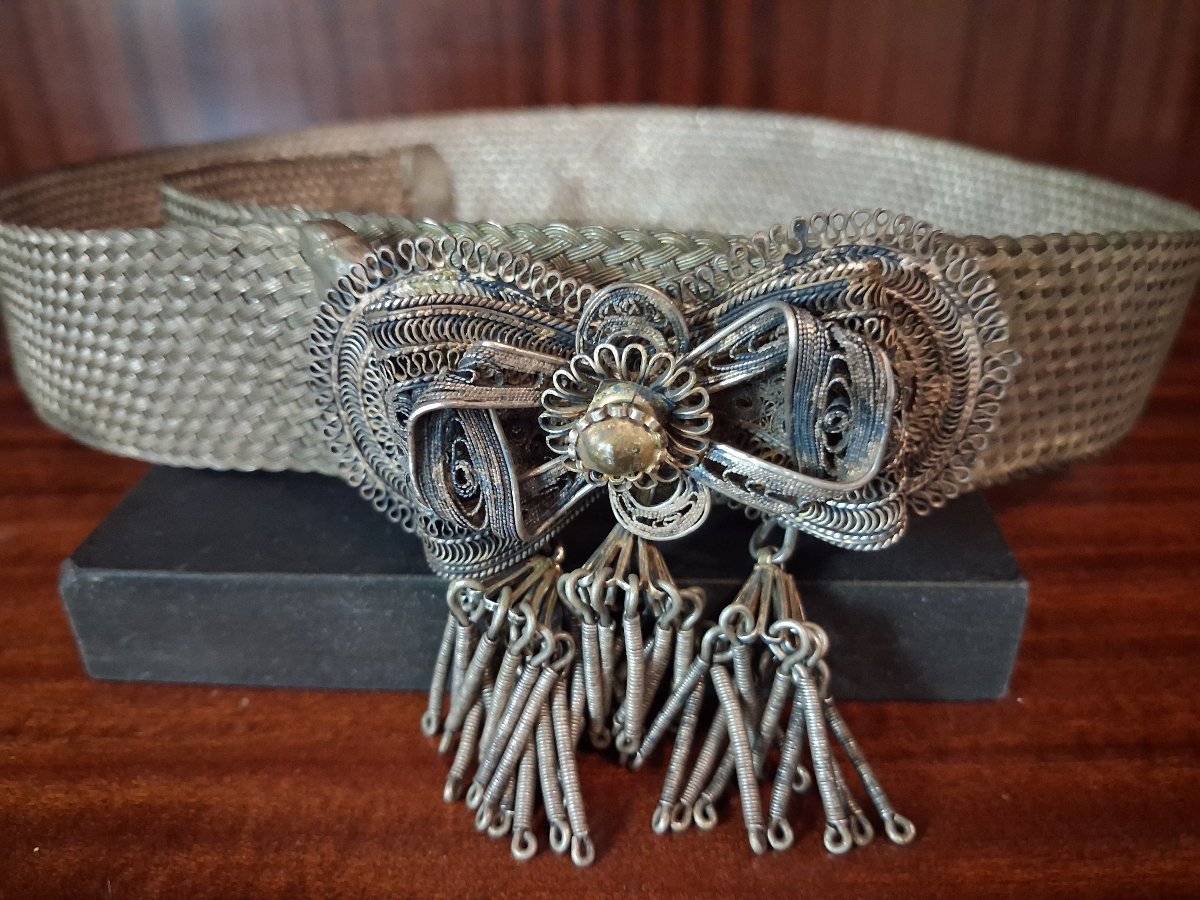 Ceinture Grecque en argent - Grèce, 19ème siècle-photo-4