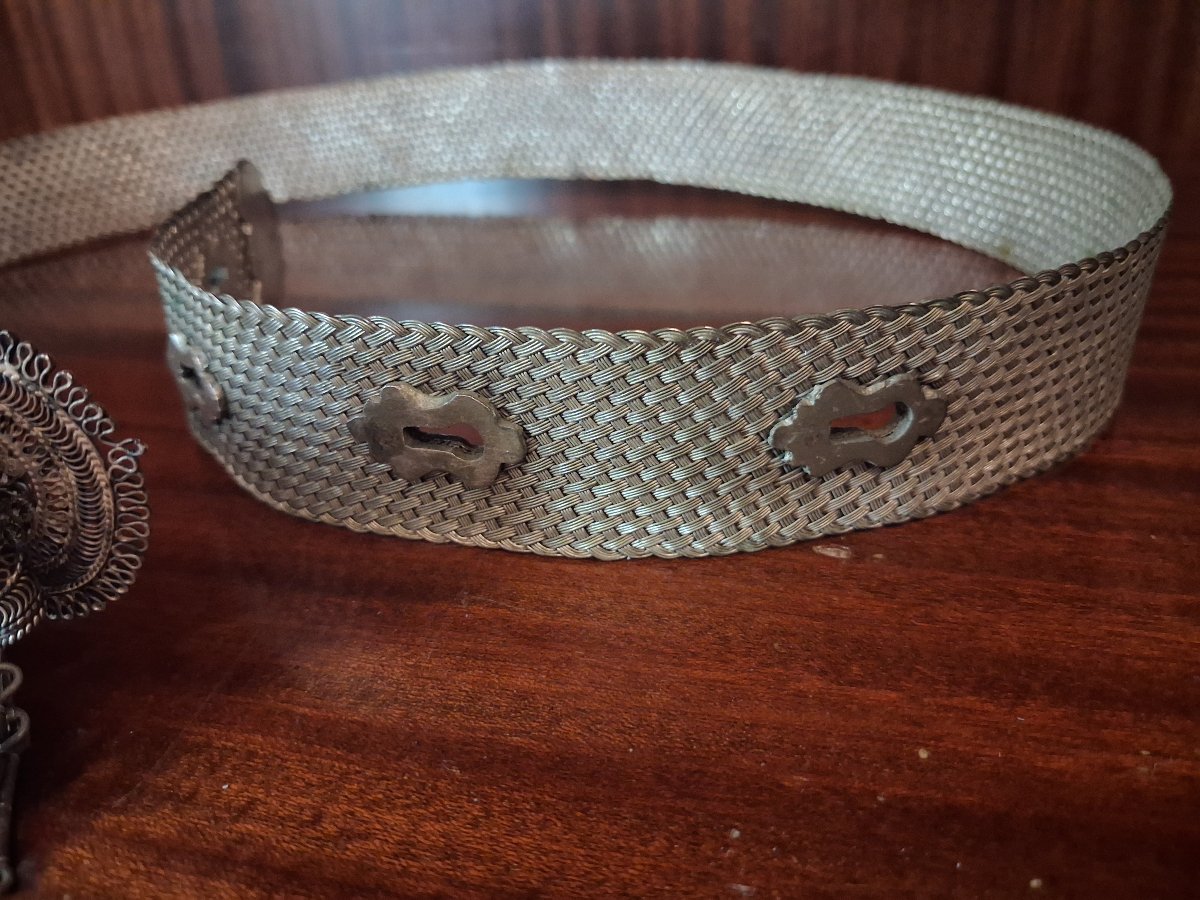 Ceinture Grecque en argent - Grèce, 19ème siècle-photo-3