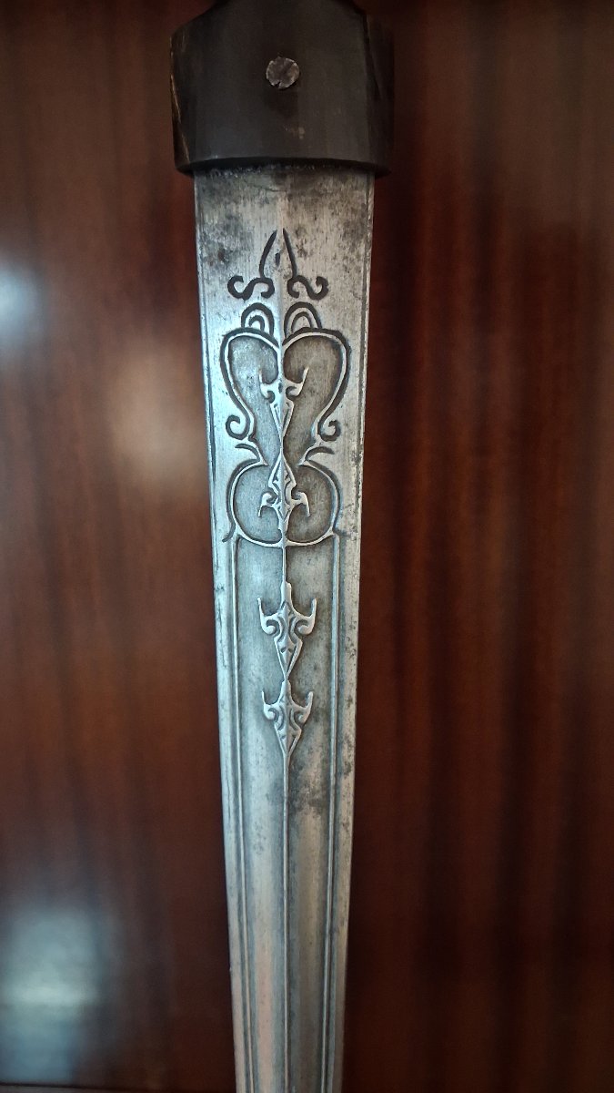 Long Kindjal Style Dagger (kinjal) — Persian Or Ottoman Empire, 19th Century-photo-6
