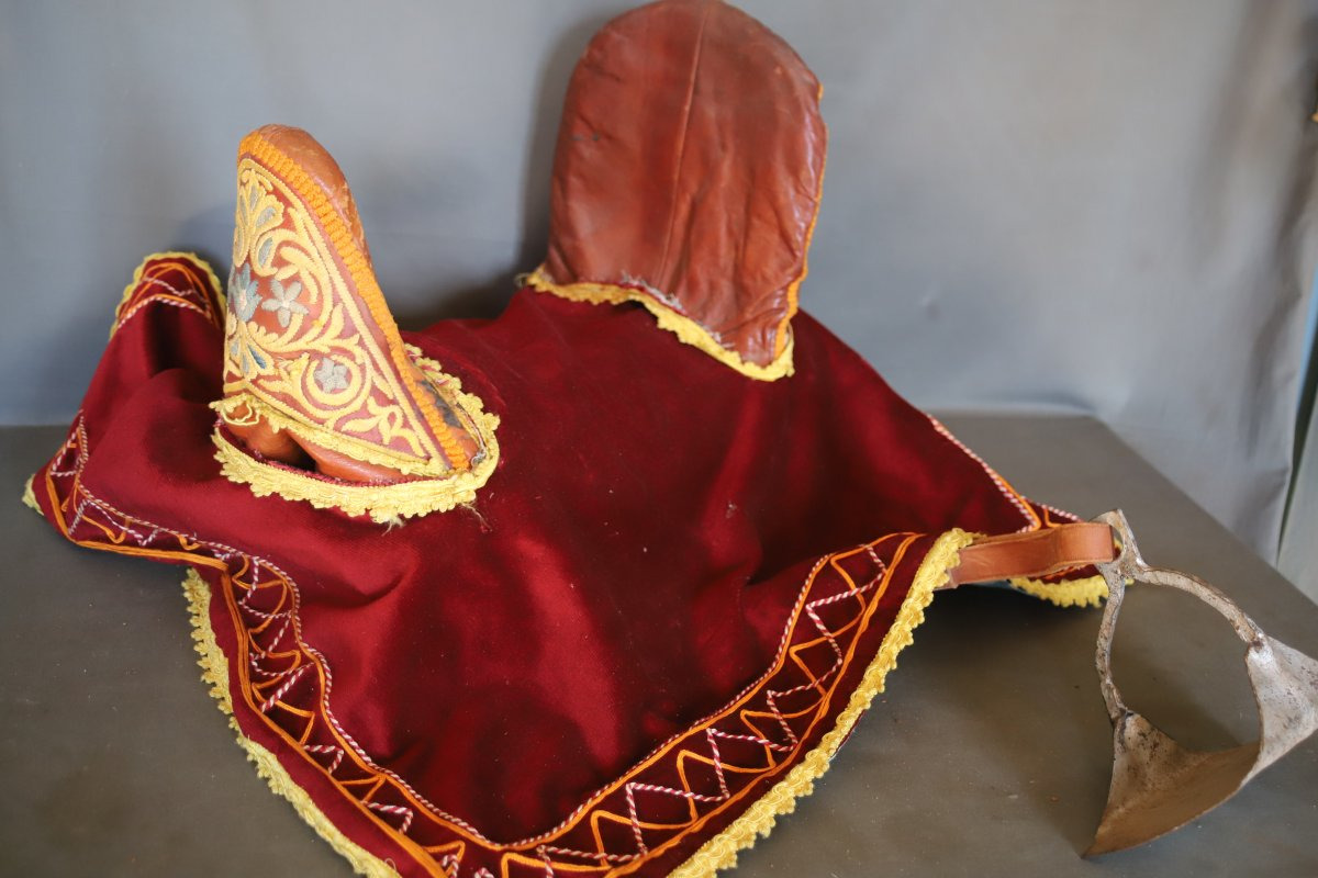 Moroccan Riding Saddle And Other Tack - Morocco, 20th Century-photo-2