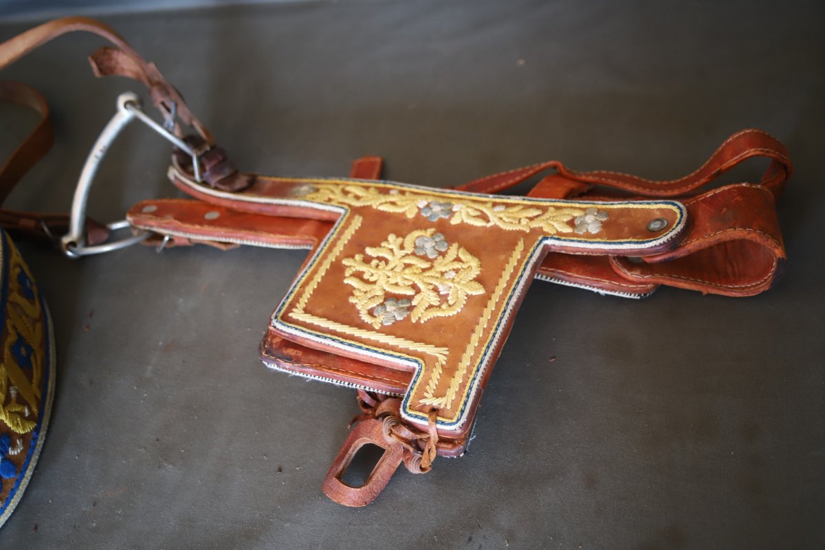 Moroccan Riding Saddle And Other Tack - Morocco, 20th Century-photo-5