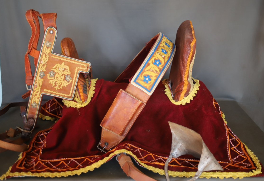 Moroccan Riding Saddle And Other Tack - Morocco, 20th Century