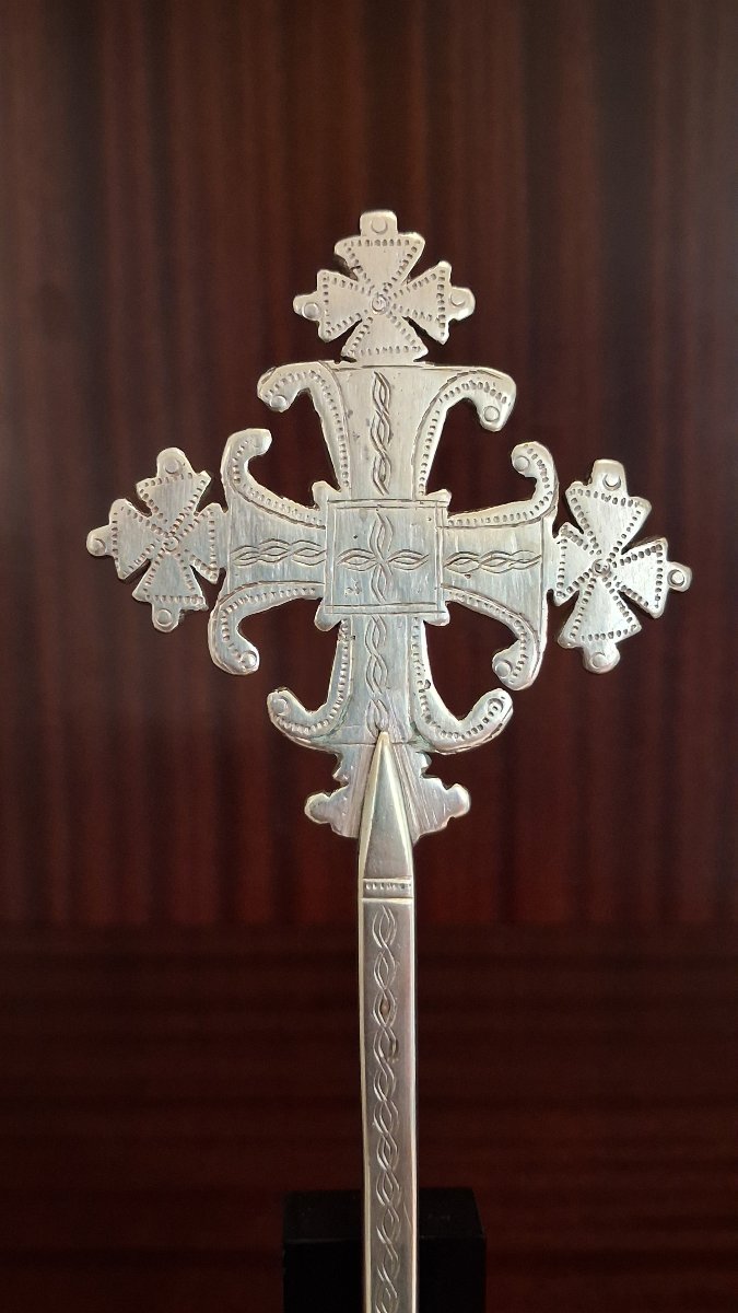 Croix Orthodoxe Ethiopienne - Ethiopie, 20ème siècle ou antérieur -photo-3