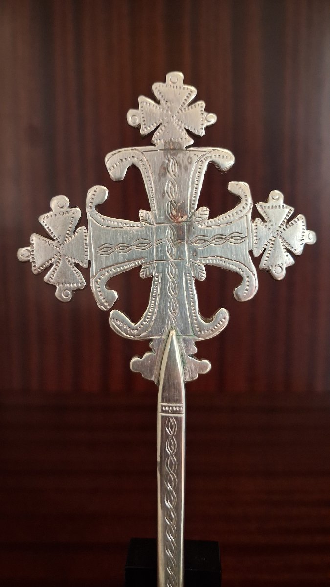 Croix Orthodoxe Ethiopienne - Ethiopie, 20ème siècle ou antérieur -photo-2