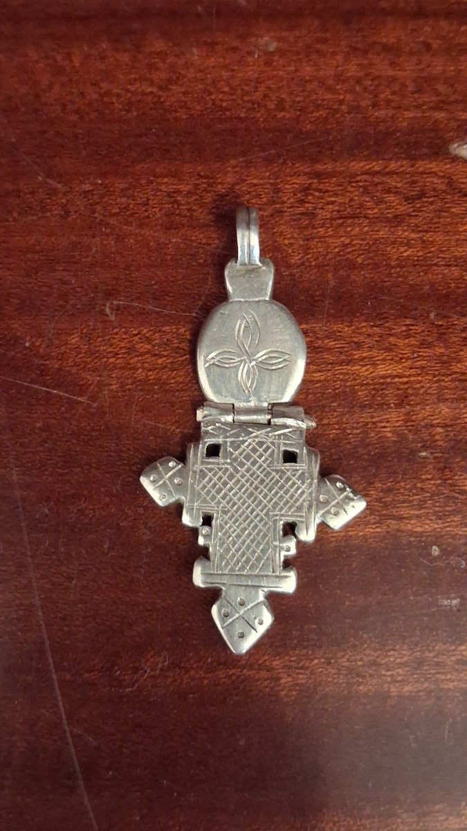 Ethiopian Orthodox Cross Pendant - Ethiopia, 20th Century Or Earlier-photo-1